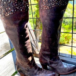 SOLD🌹NWOT Demi Studded Frye Knee High Boot